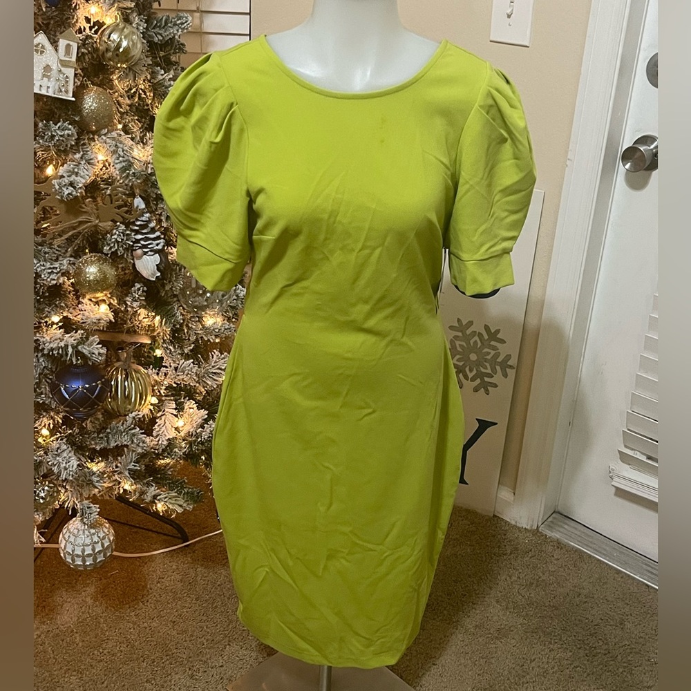 New York & Co Lime Green Dress